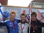 Medaljevinnerene p sprinten; Mrten Bostrm, meg og Martin Johansson