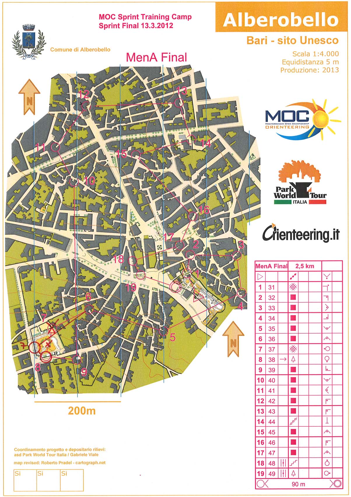 My digital orienteering map archive :: Sprint training Final (13/03/2013)